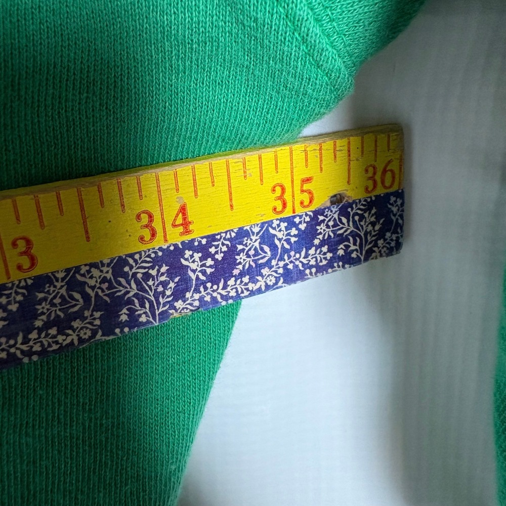 NWT We The Free Free People Camden Jolly Rancher Green Oversized Sweatshirt L - Picture 4 of 9